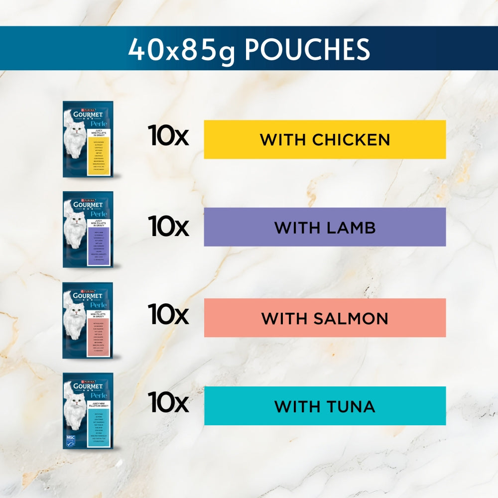 Gourmet Perle Delighter's Collection Mini Fillets In Gravy 40x85g