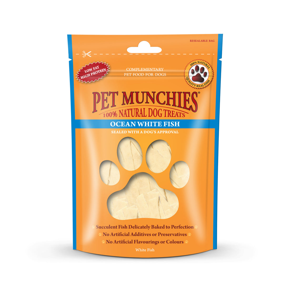 Pet Munchies Ocean White Fish Dog Treats 100g