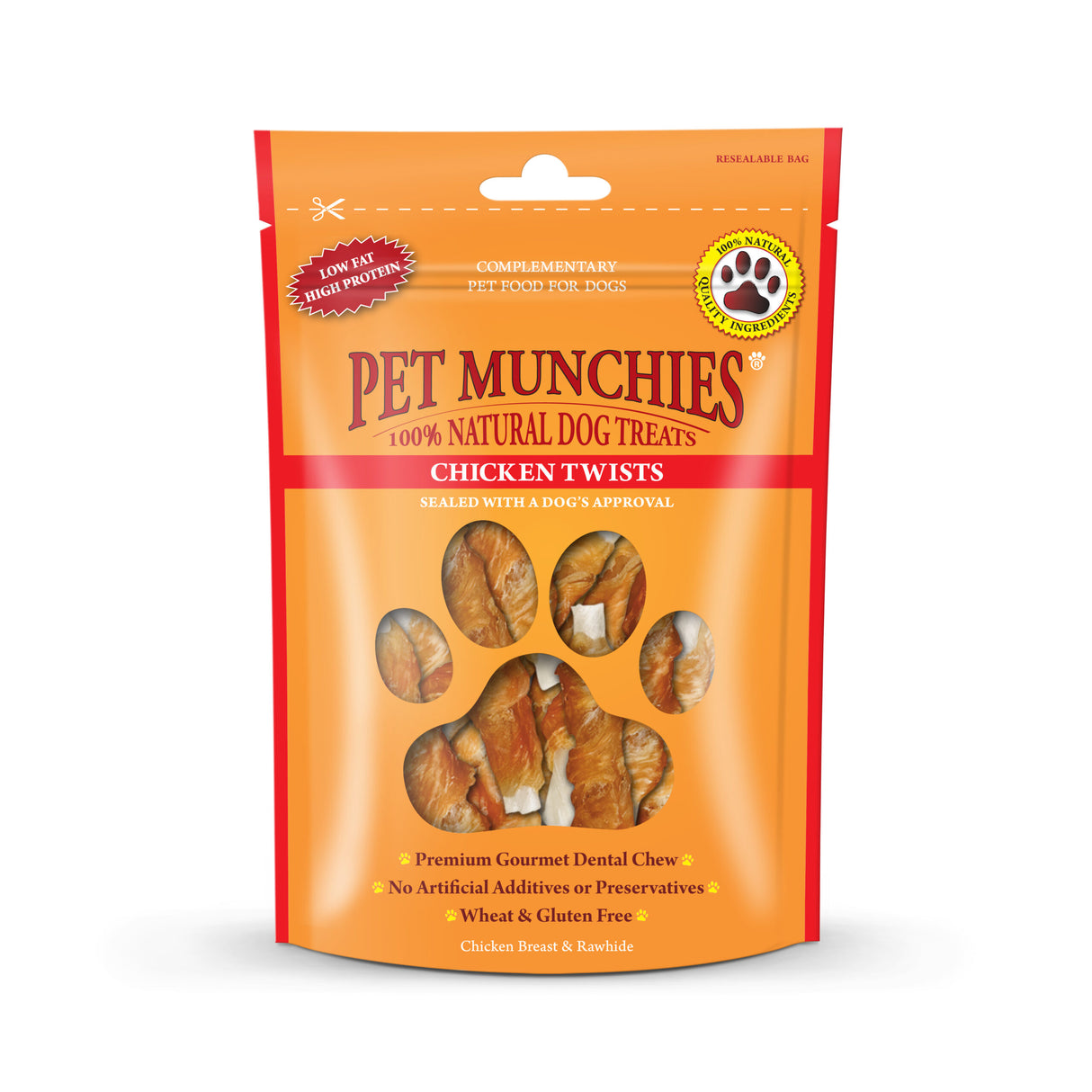 Pet Munchies Chicken Twists Dog Treats 80g