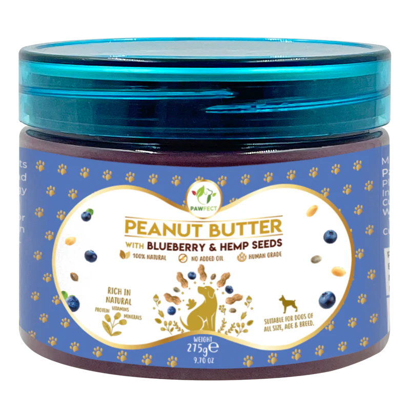 Pawfect Peanut Butter, Blueberry & Hempseeds 275g