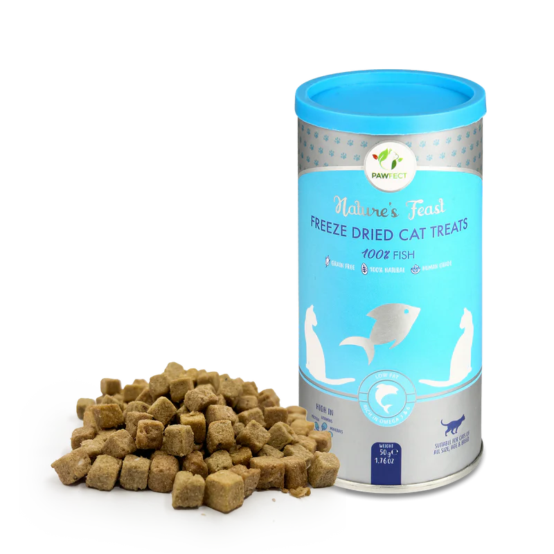 Pawfect Nature's Feast Freeze Dried Cat Treats Fish Meat 50g