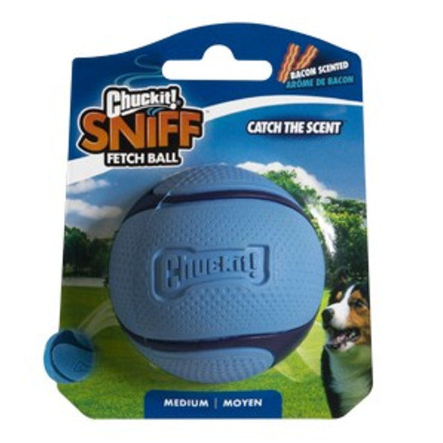 Chuckit Sniff Fetch Ball Bacon Medium 6.5cm