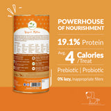 Pawfect Yogurt Melties Pre and Probiotic Dog Treats with Carrot, Flaxseed, Pea & Sweet Potato 38g
