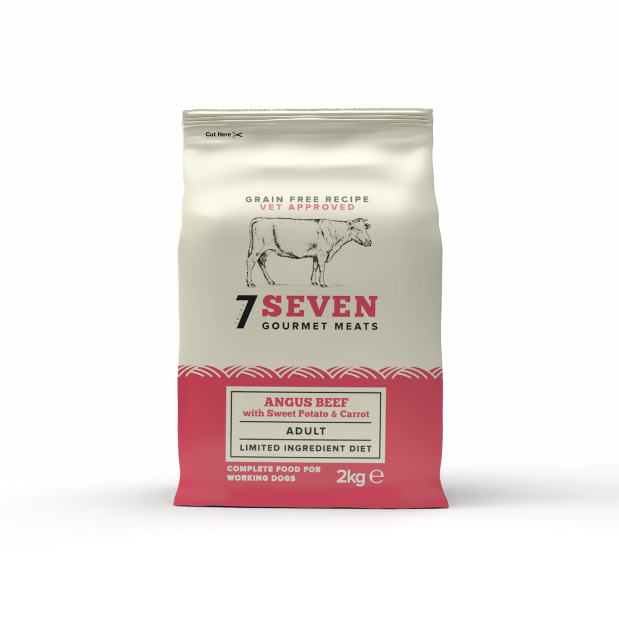 Seven Dog - Adult Angus Beef with Sweet Potato & Carrot Grain Free 2kg