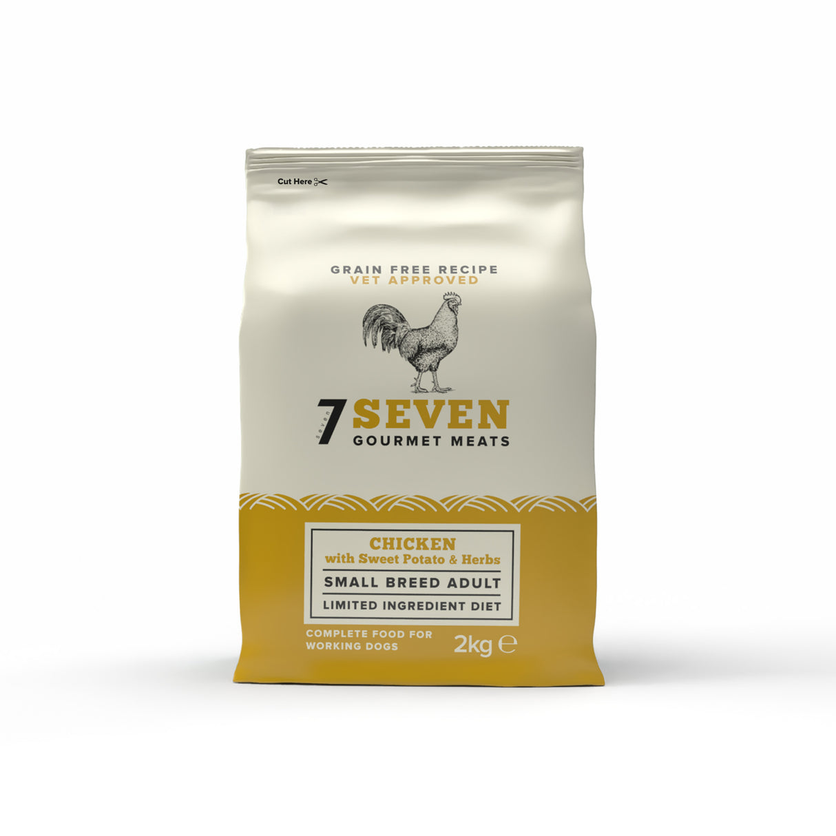 Seven Dog - Adult Small Breed Chicken with Sweet Potato & Herbs Grain Free 2kg