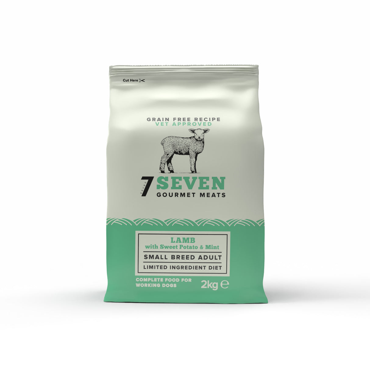 Seven Dog - Adult Small Breed Lamb with Mint Grain Free 2kg