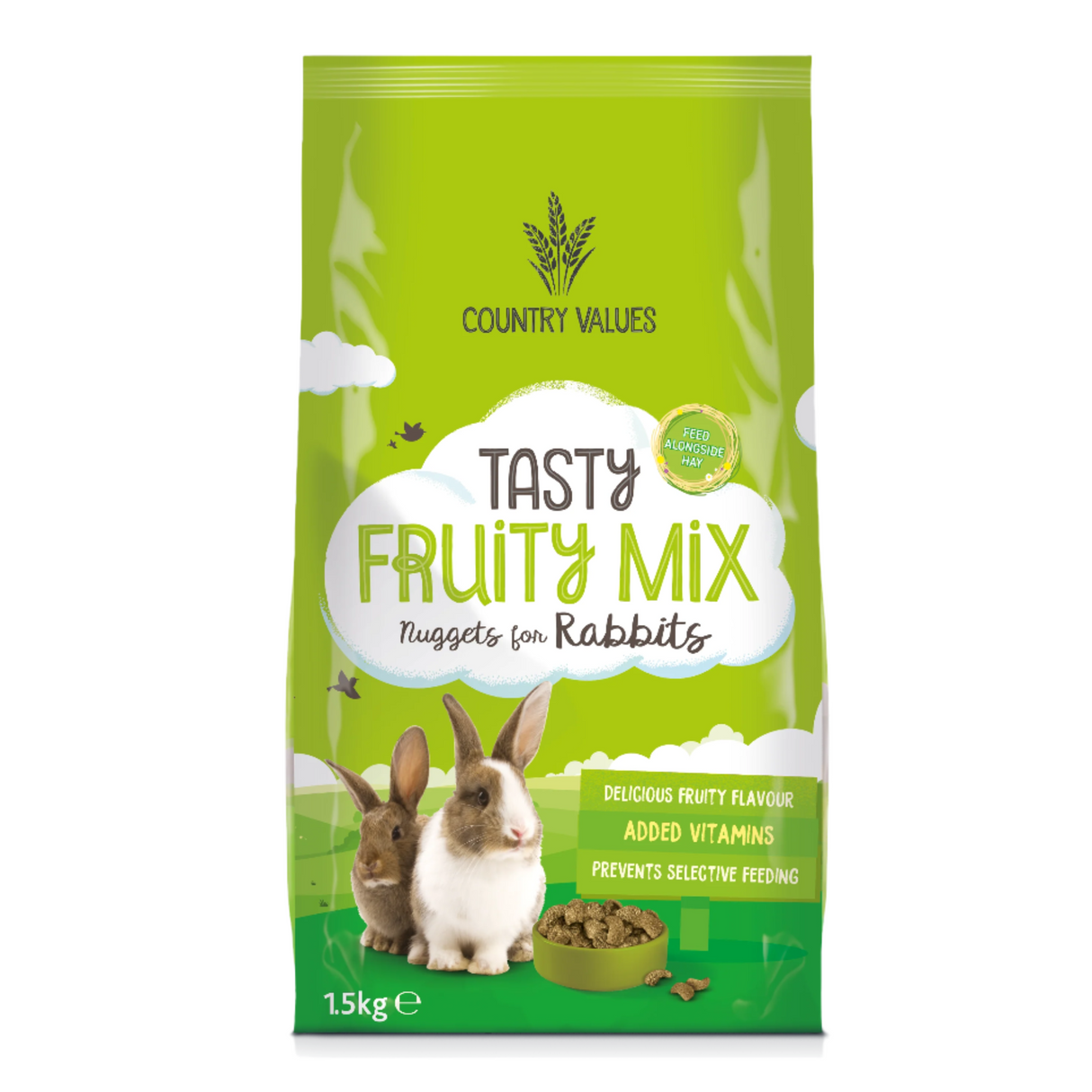 Burgess Rabbit - Country Value Tasty Fruity Mix Nuggets 1.5kg