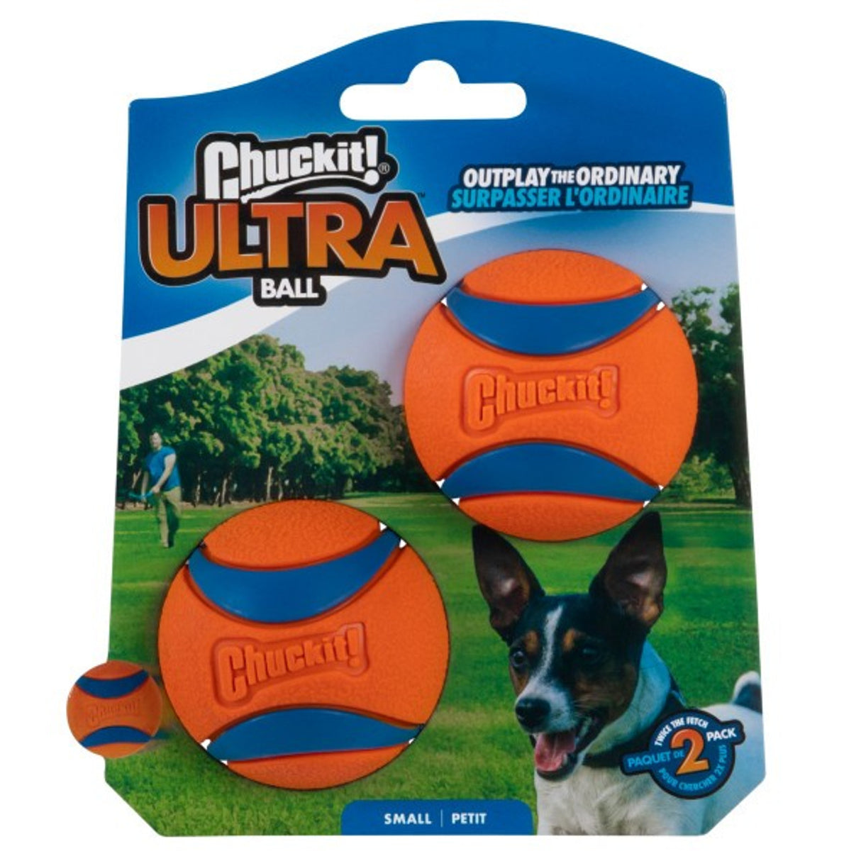 Chuckit Ultra Ball Small (2pk) 4.8cm