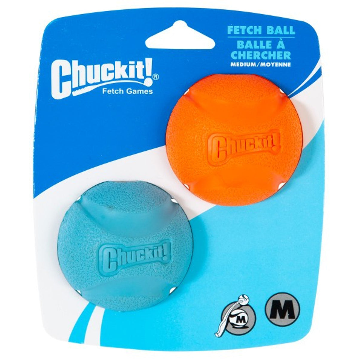 Chuckit Fetch Ball Medium (2pk) 6.5cm