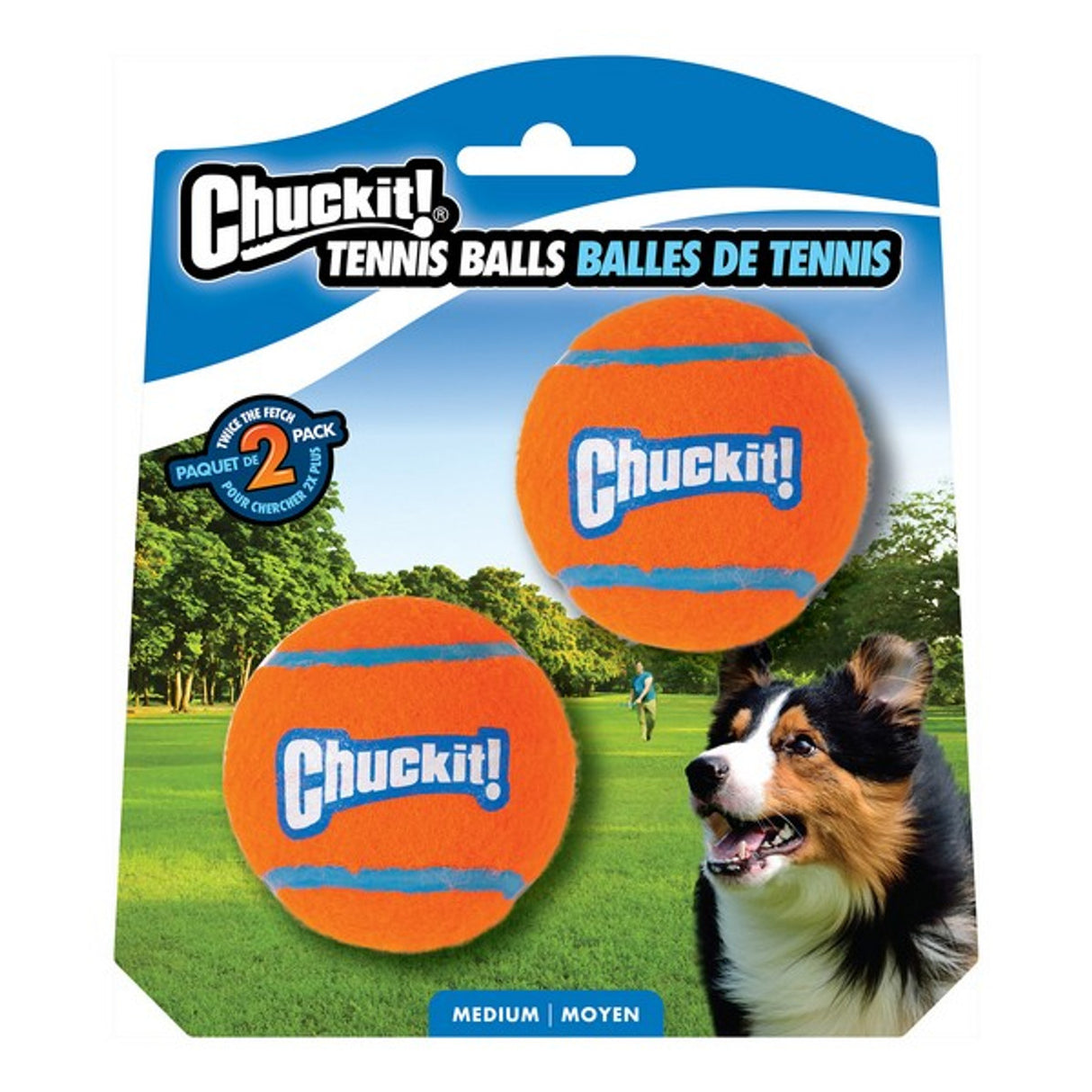 Chuckit Tennis Ball Medium (2pk) 6.5cm