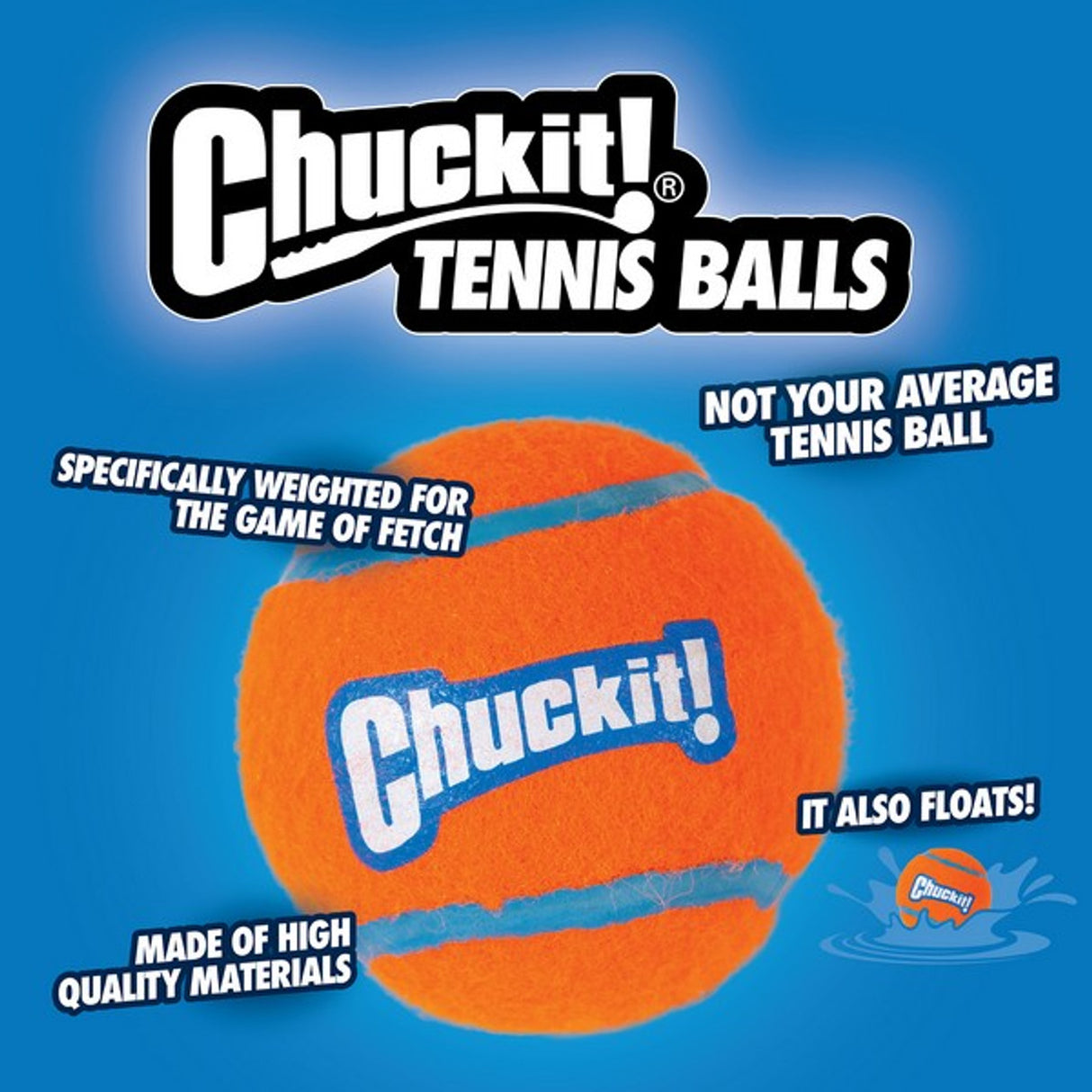 Chuckit Tennis Ball Large 7.3cm