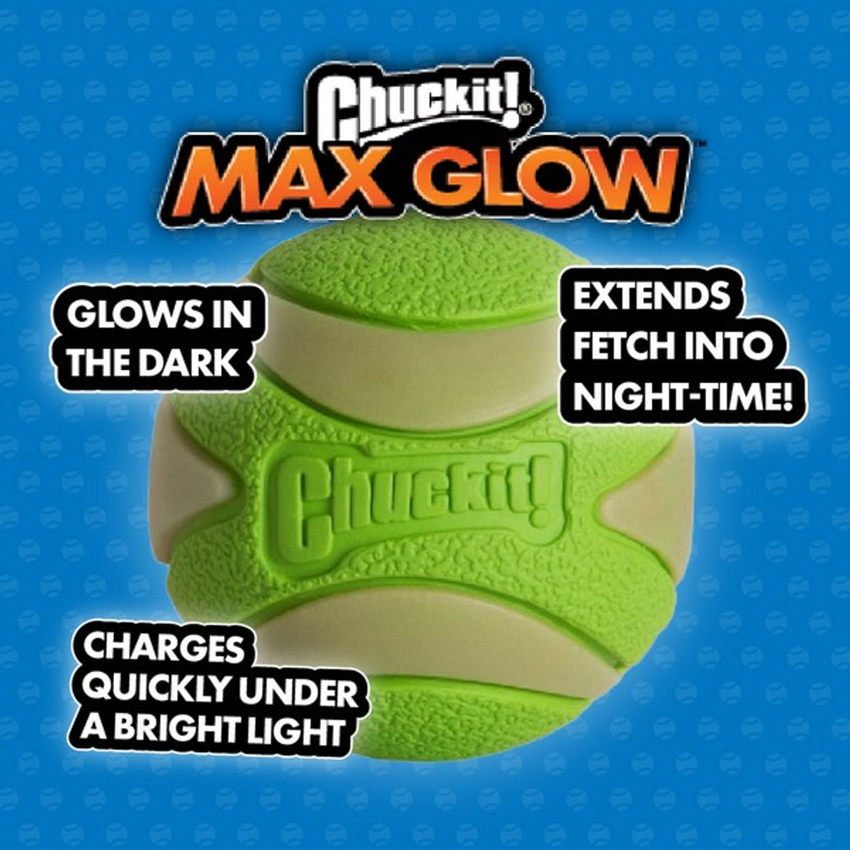 Chuckit Max Glow Kick Fetch Small 15cm