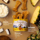 Pawfect Cheesy Dog Biscuits Pineapple & Coconut Cheesecuits 100g