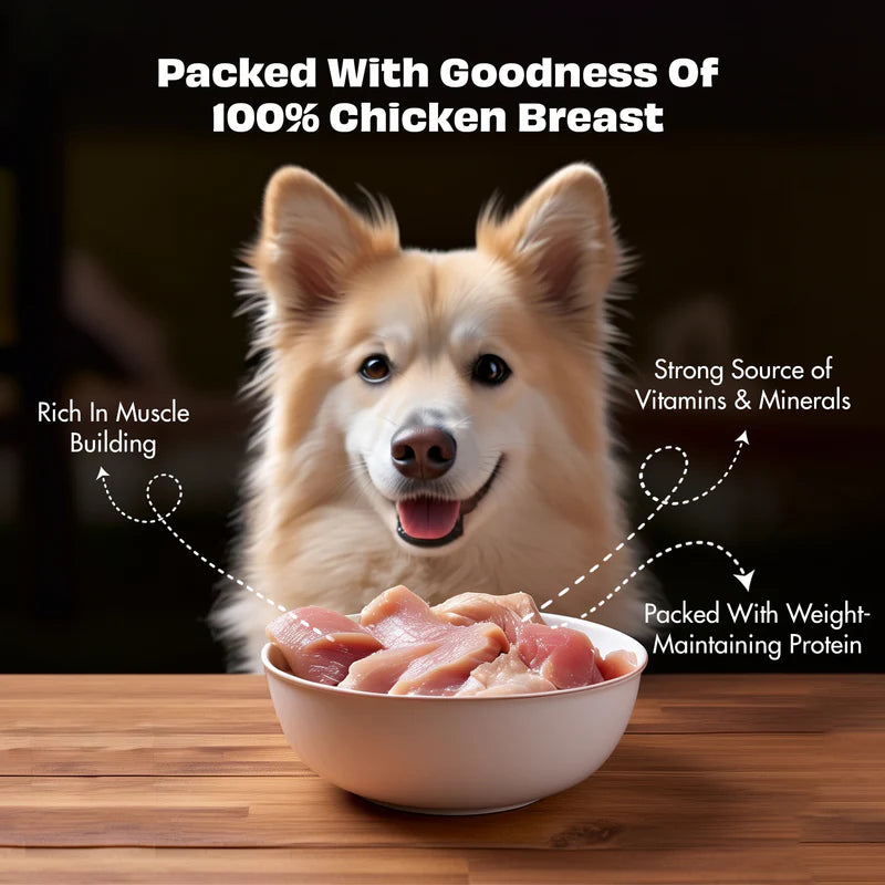 Pawfect Nature's Feast Freeze Dried Dog Treats Chicken Breast 200g