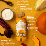 Pawfect Yogurt Melties Pre and Probiotic Dog Treats with Pumpkin, Beetroot, Cabbage & Fennel Seeds 38g