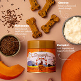 Pawfect Cheesy Dog Biscuits Pumpkin & Flaxseed Cheesecuits 100g