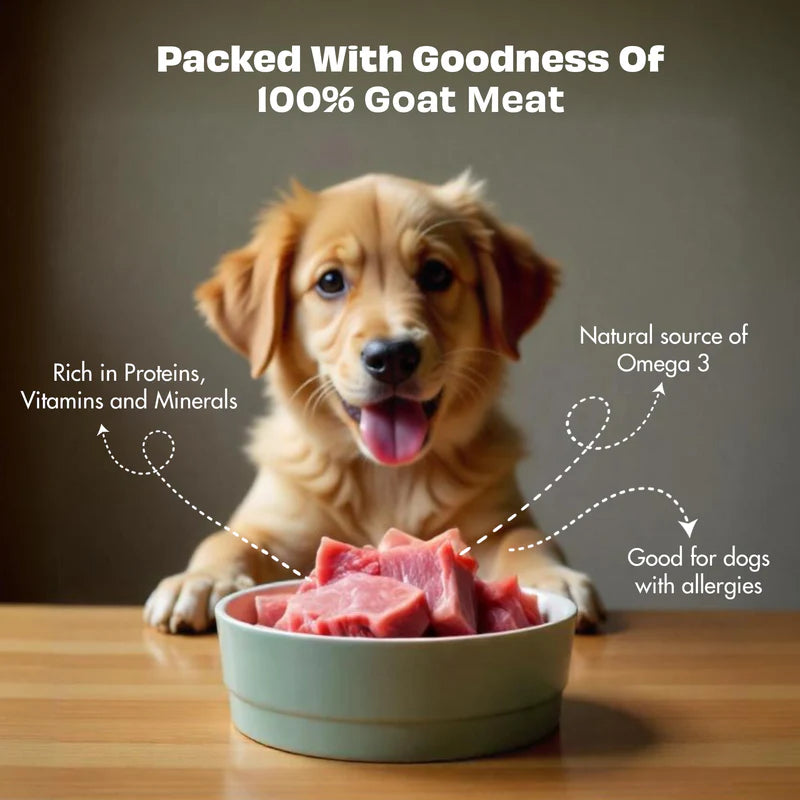 Pawfect Nature's Feast Freeze Dried Dog Treats Goat Meat 150g