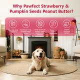 Pawfect Peanut Butter, Strawberry & Pumpkin Seeds 275g
