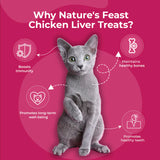 Pawfect Nature's Feast Freeze Dried Cat Treats Chicken Liver 50g