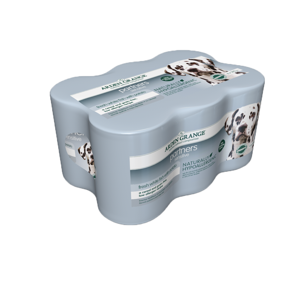 Arden Grange Dog - Sensitive Grain Free White Fish & Potato Tins 6x395g