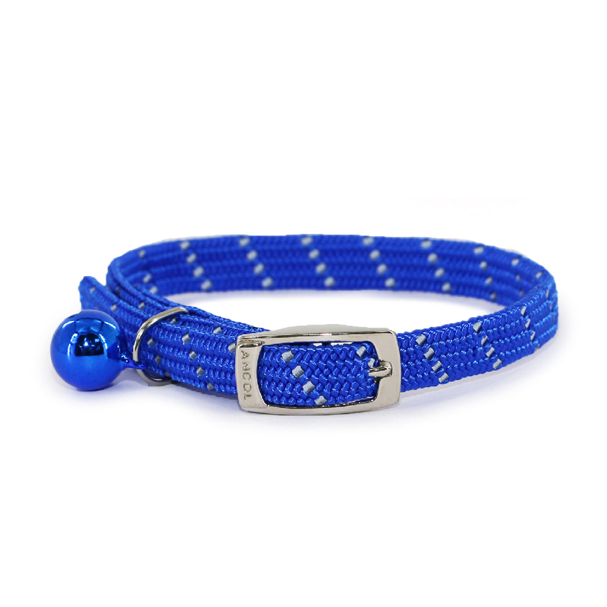 Ancol Softweave Reflective Elastic Cat Collar Blue