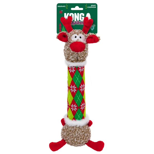 KONG Christmas Shakers Argyle Reindeer