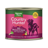 Natures Menu Dog - Country Hunter Cans Pheasant & Goose with Superfoods 6x600g