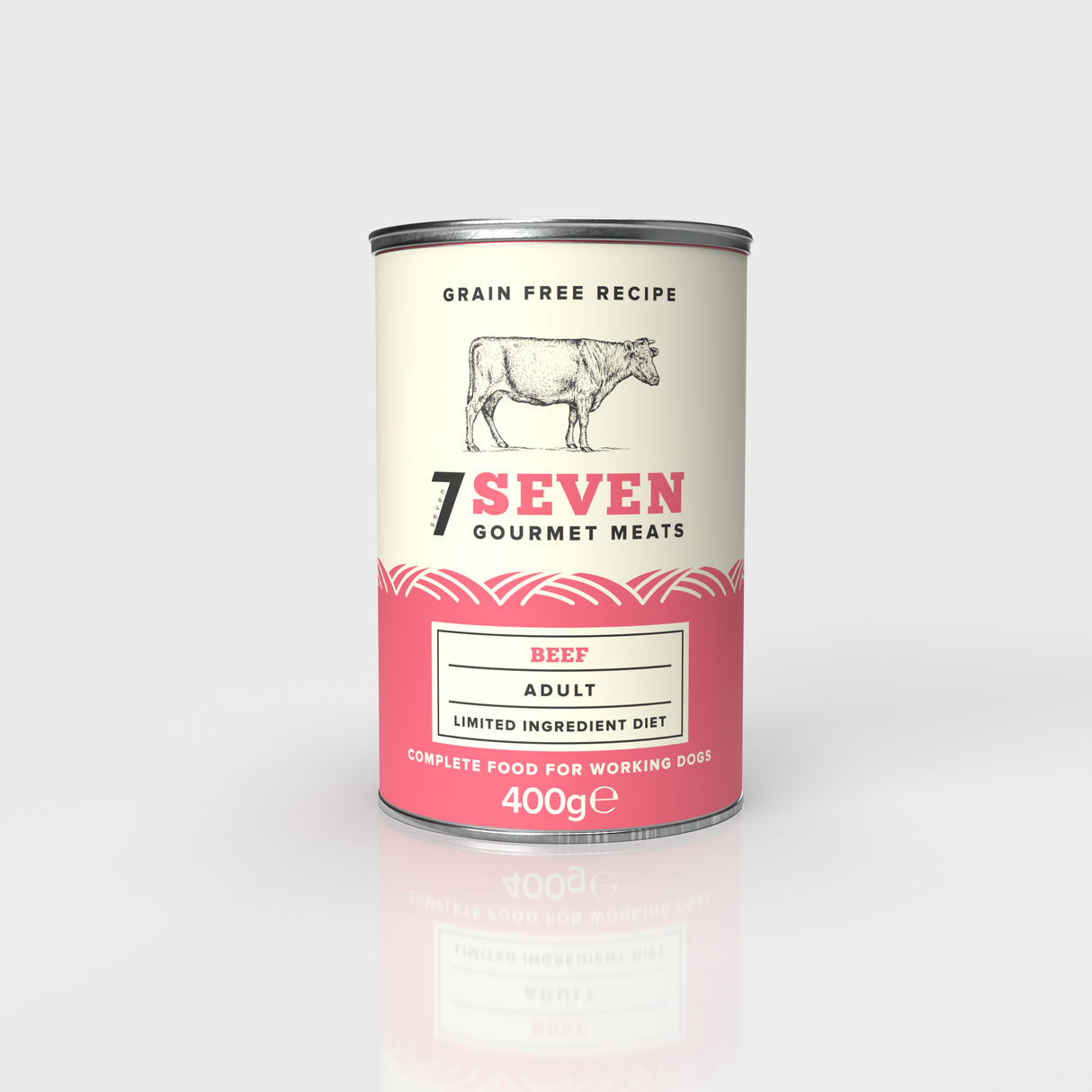 Seven Dog - Adult Beef Grain Free Tins 6x400g