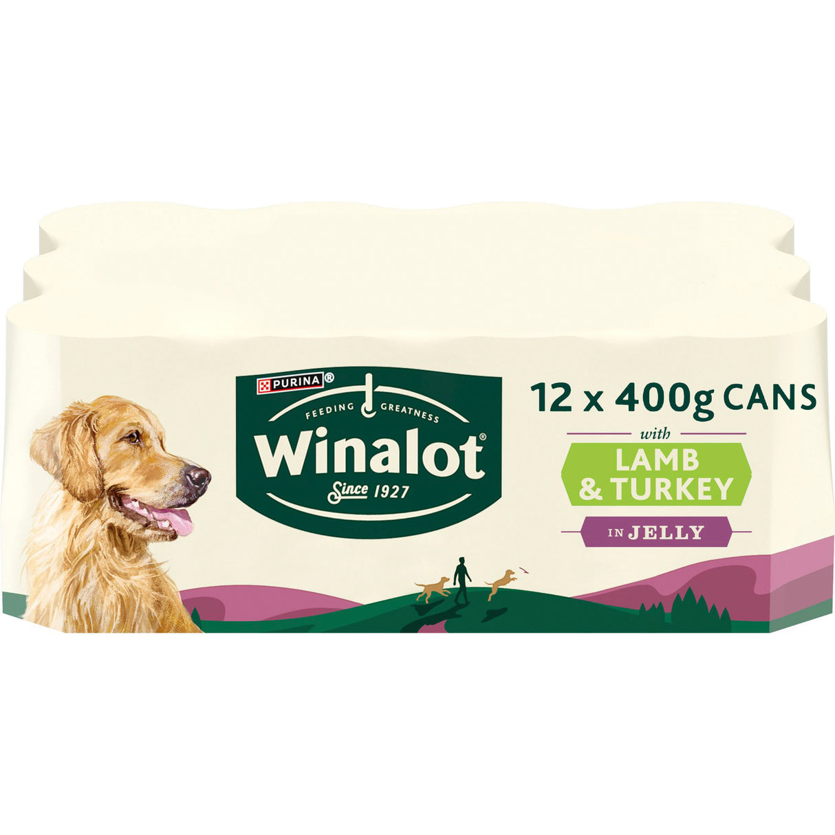 Winalot Tins Lamb & Turkey In Jelly 12x400g