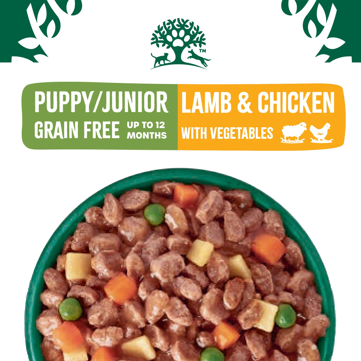 James Wellbeloved Puppy Junior - Grain Free Pouch Lamb & Chicken 12x90g