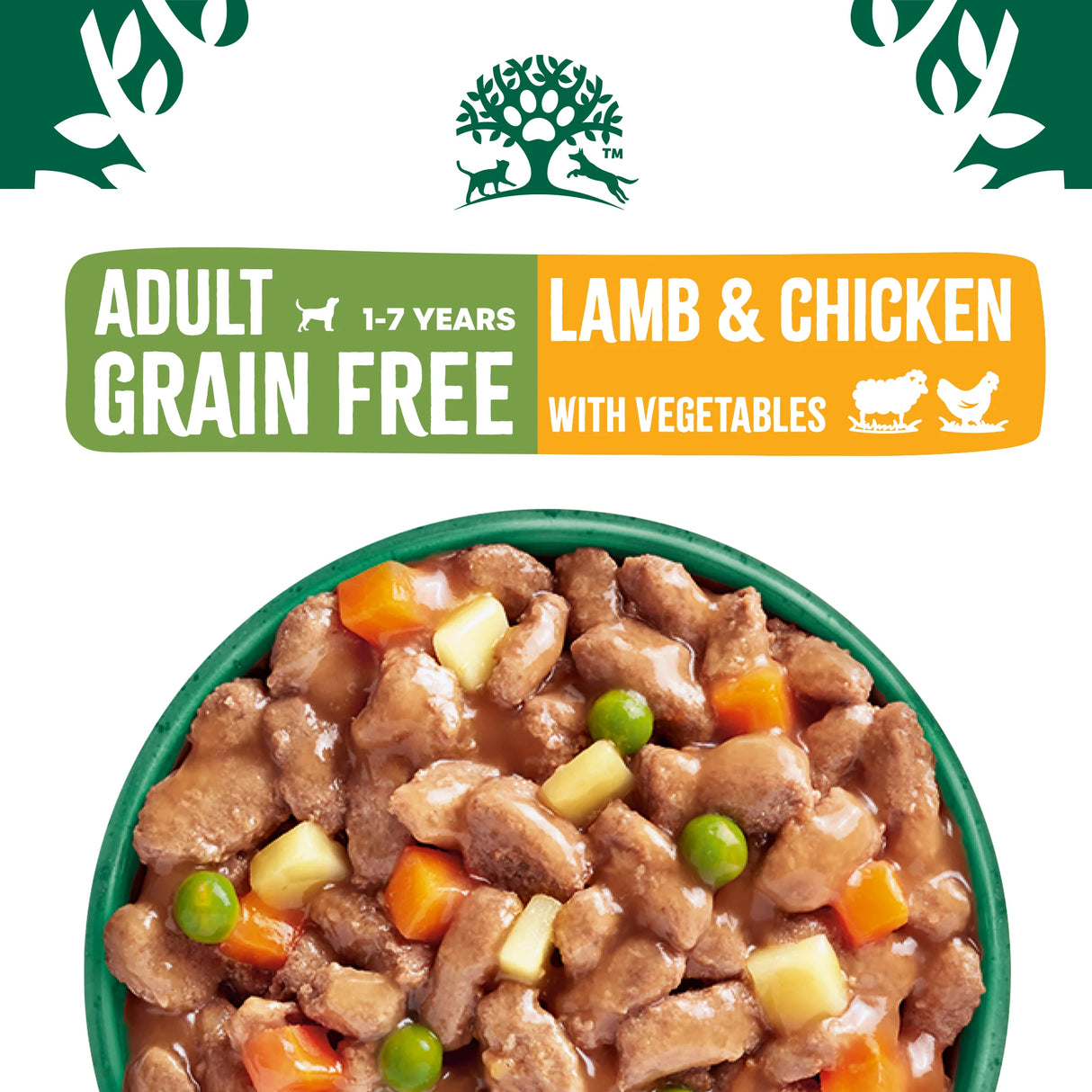 James Wellbeloved Dog - Adult Pouch Grain Free Lamb & Chicken 12x90g