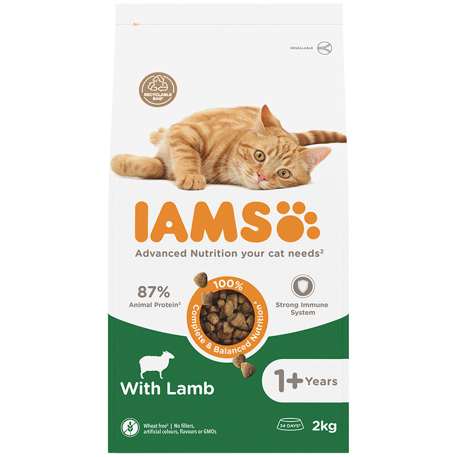 Iams Adult Cat with Lamb 2kg