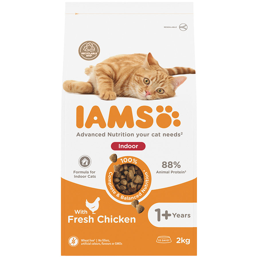 Iams Adult Indoor Cat with Chicken 2kg