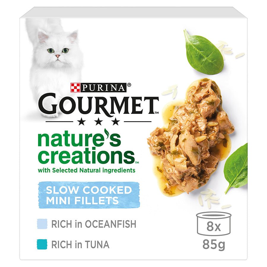 Gourmet Nature's Creations Fish Wet Cat Food 8x85g