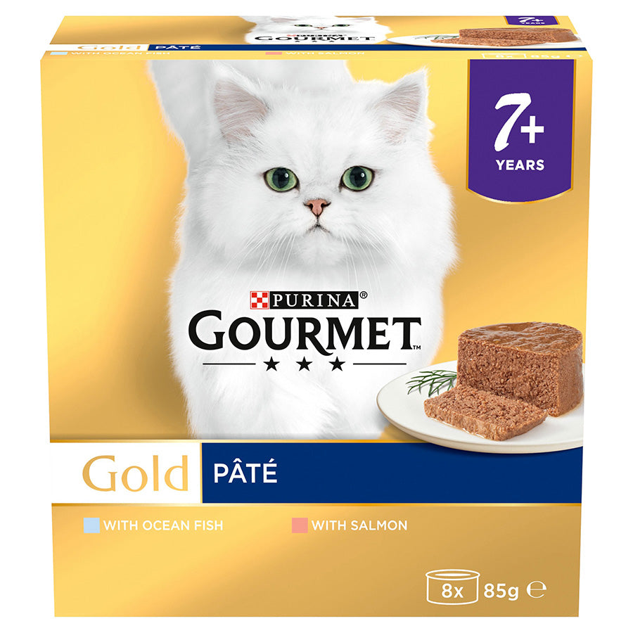 Gourmet Gold Senior 7+ Pate Fish 8x85g