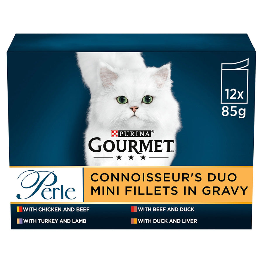 Gourmet Perle Connoisseur's Duo Mini Fillets In Gravy 12x85g