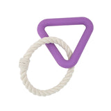 Ancol Playtime Natural Ropey Triangle (Purple)