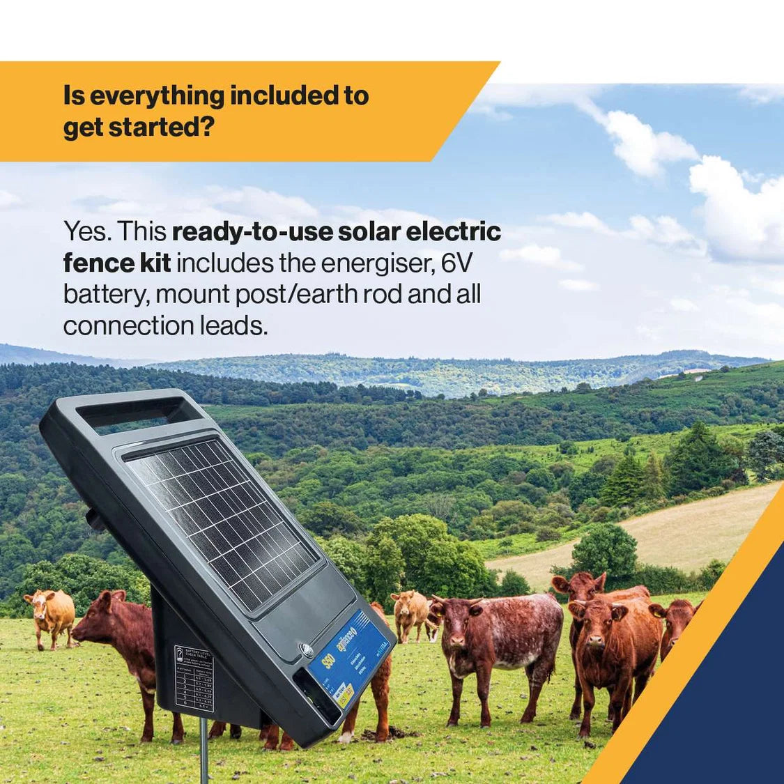 Agrifence S50 Solar Powered Energiser 0.5J