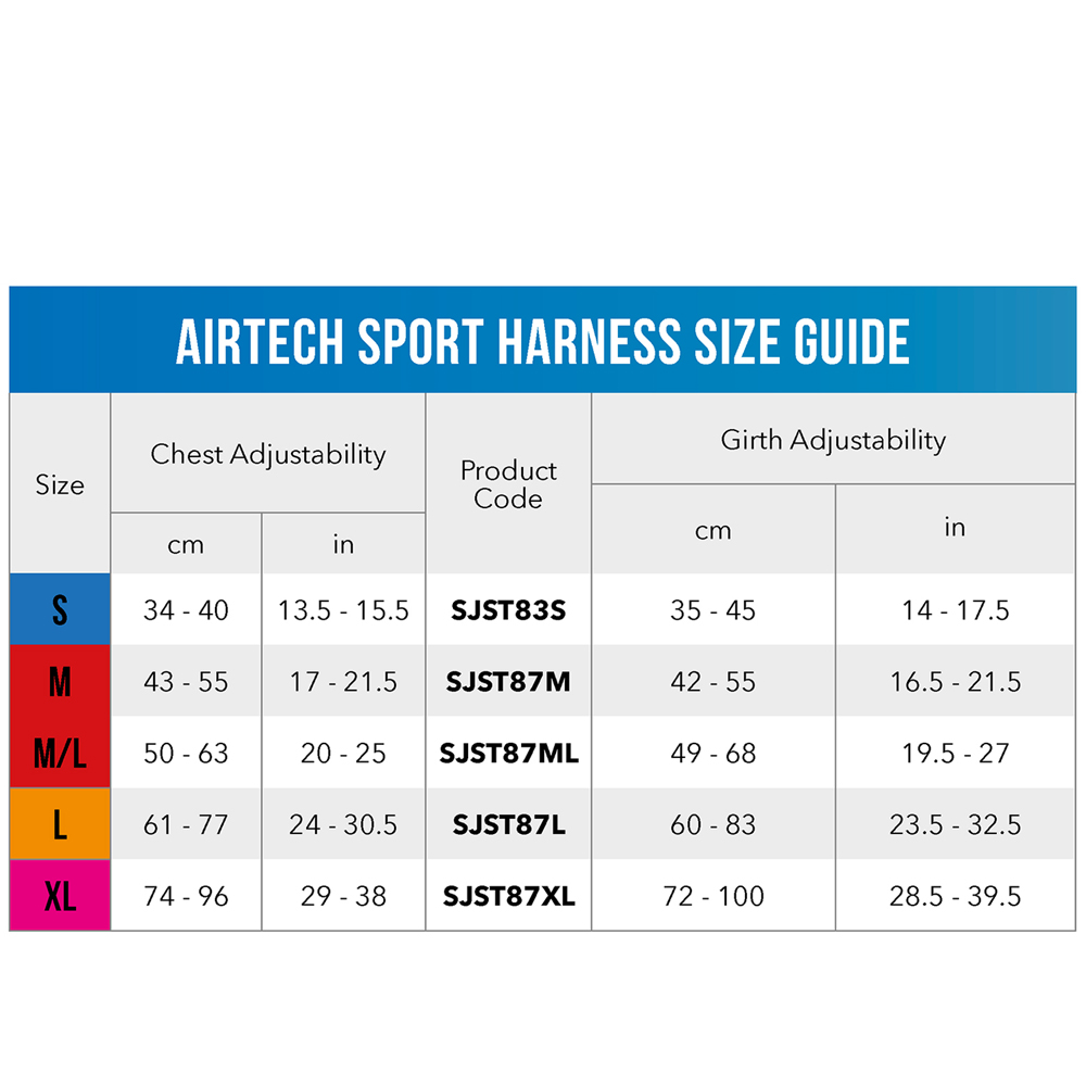 Rogz AirTech Sport Harness Black L