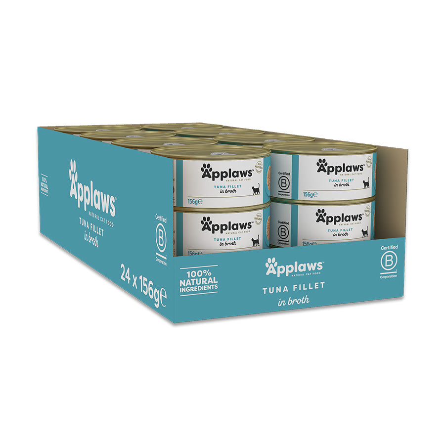 Applaws Cat - Broth Tin Tuna 24x156g