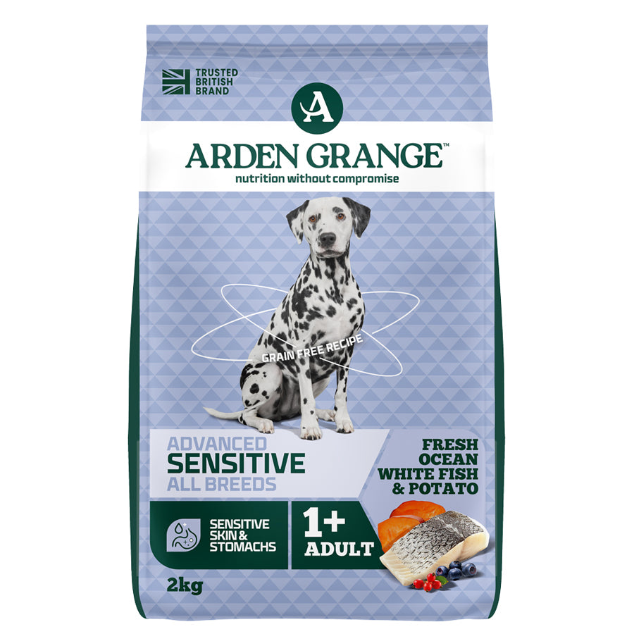Arden Grange Dog - Adult Sensitive Grain Free White Fish & Potato 2kg
