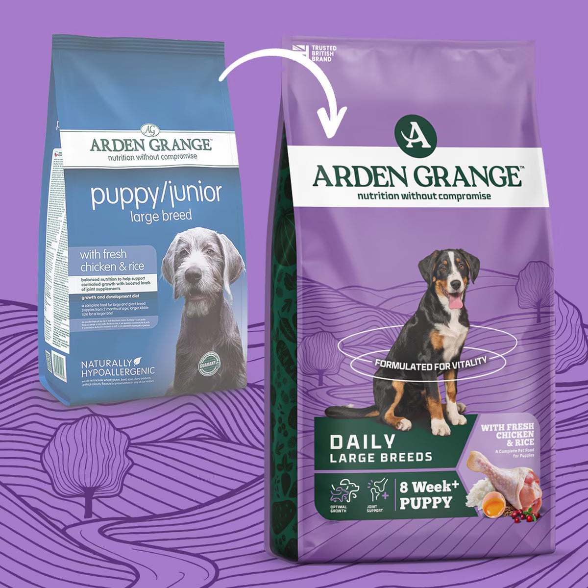 Arden Grange Puppy - Puppy / Junior Large Breed Fresh Chicken 12kg