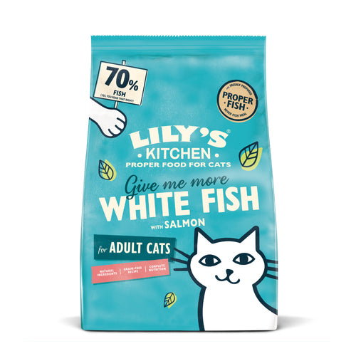 Lily's Kitchen Cat - White Fish with Salmon Dry Food 2kg