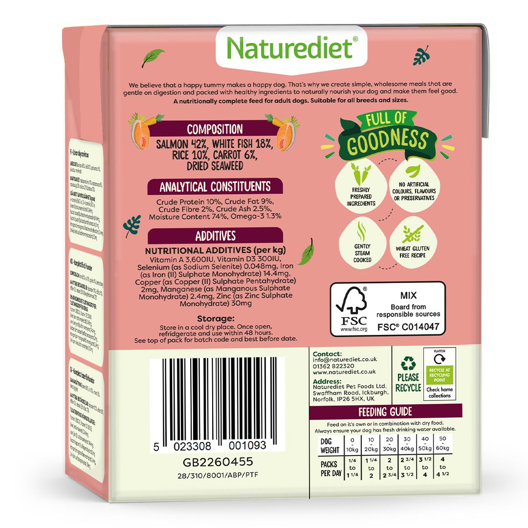 Nature Diet Dog - Salmon 18x390g