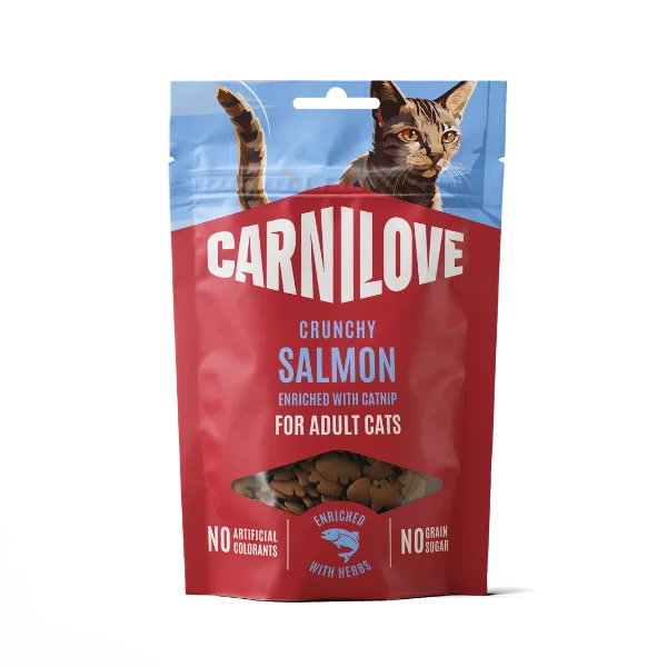 Carnilove Cat - Crunchy Salmon with Catnip Treats 50g