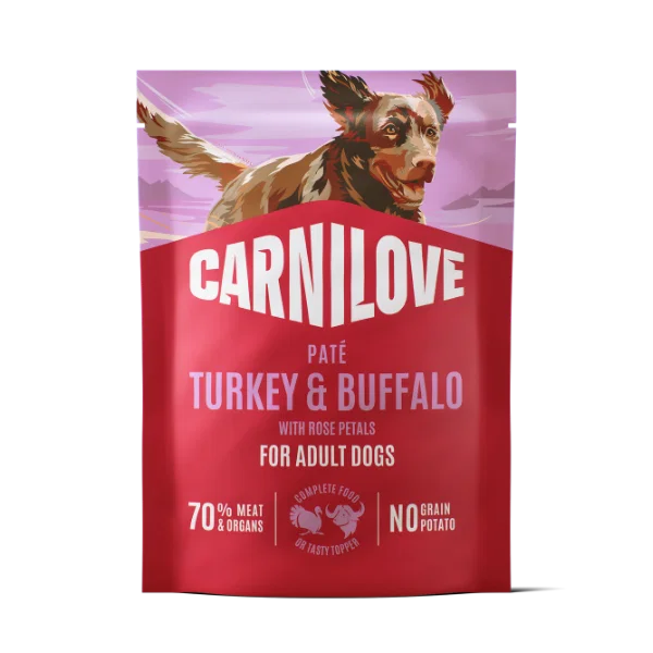 Carnilove Dog - Pouch Turkey & Buffalo with Rose Petals 300g