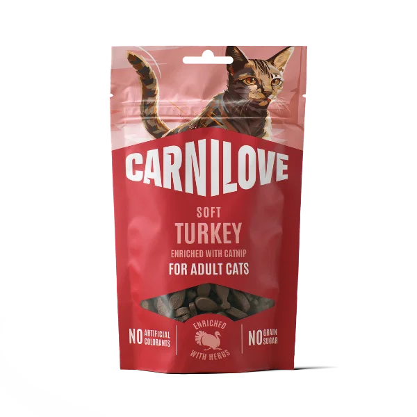 Carnilove Cat - Soft Turkey with Catnip Treats 50g