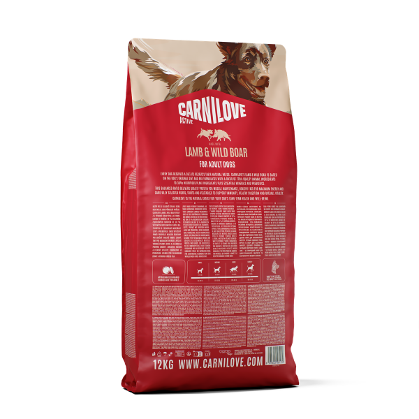 CarniloveDog - Active Lamb & Wild Boar Adult 12kg