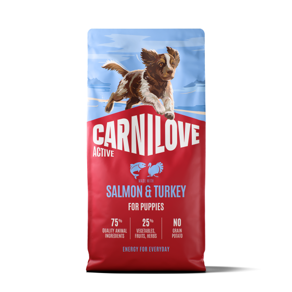 Carnilove Dog - Active Salmon & Turkey Puppy 12kg