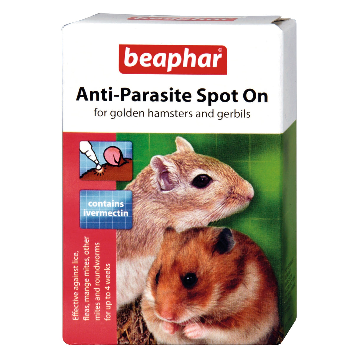 Beaphar Anti Parasite Spot On Golden Hamsters & Gerbils 2 x Pipette